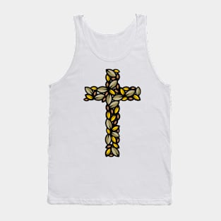 The cross is a symbol of the crucifixion of the Son of God for the sins of mankind. Tank Top